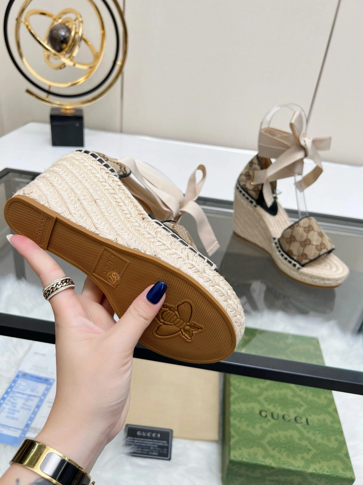 Naked Feet Sandals SE1326 GC Wedge High Heel Sandals / Size5-11