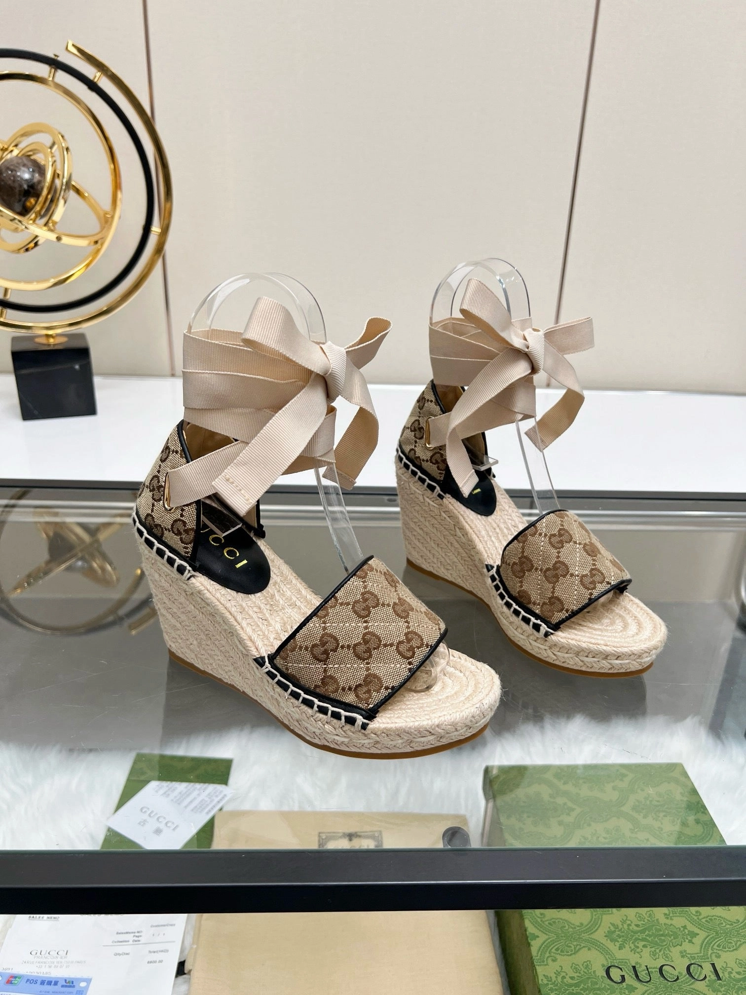 SE1326 GC Wedge High Heel Sandals / Size5-11 Loop Sandals