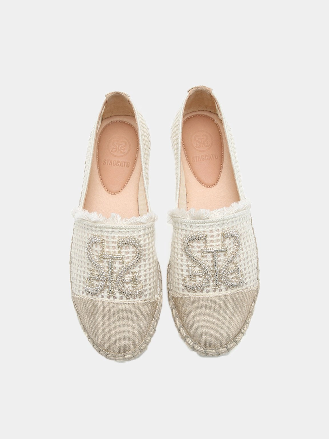 ST Beaded Knit Espadrilles