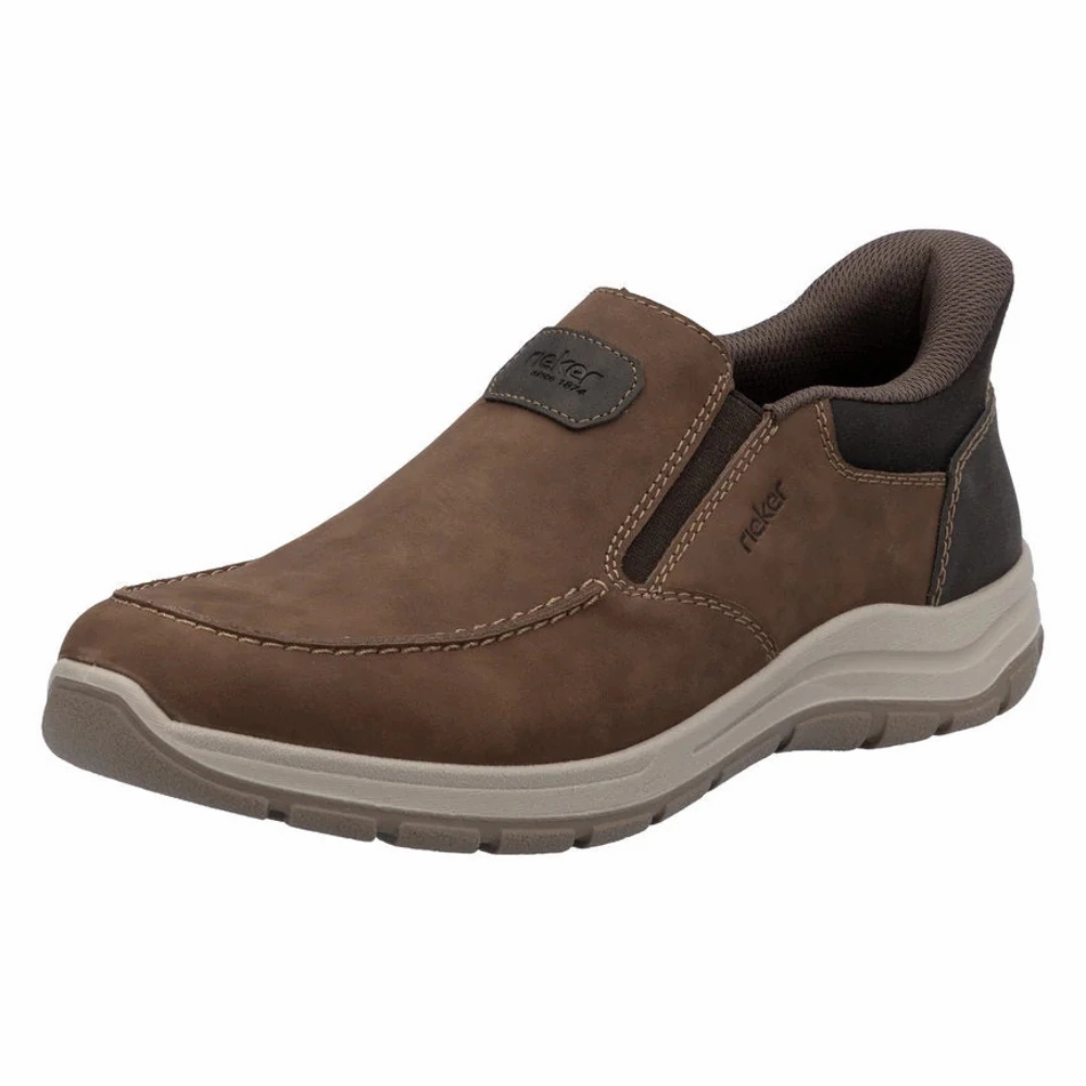 Rieker Todd 55 Brown Leather Slip-On Shoe (Men's) Around Me