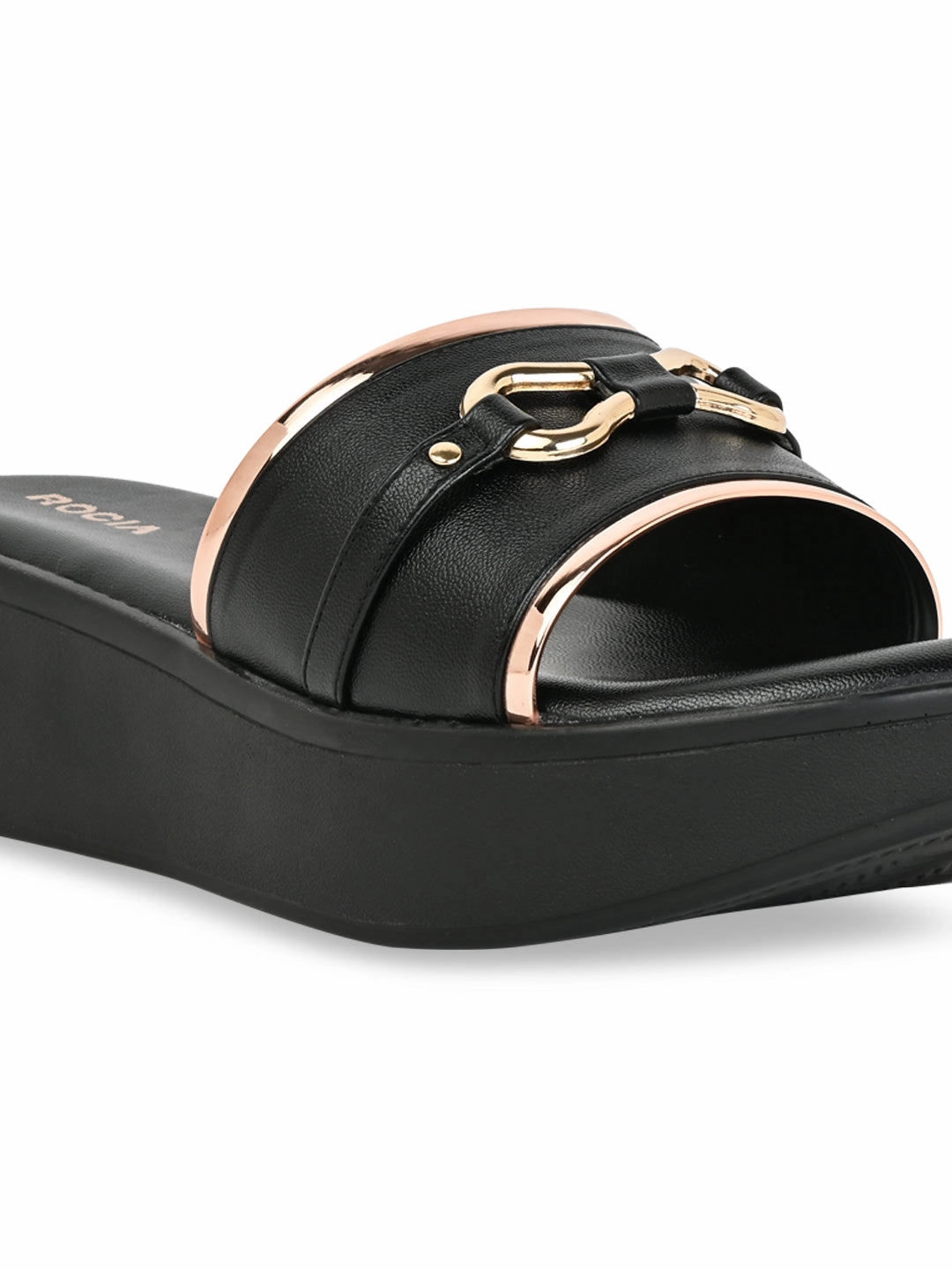 Rocia By Regal Black Women Casual Wedges Cute Sandals Comfortable