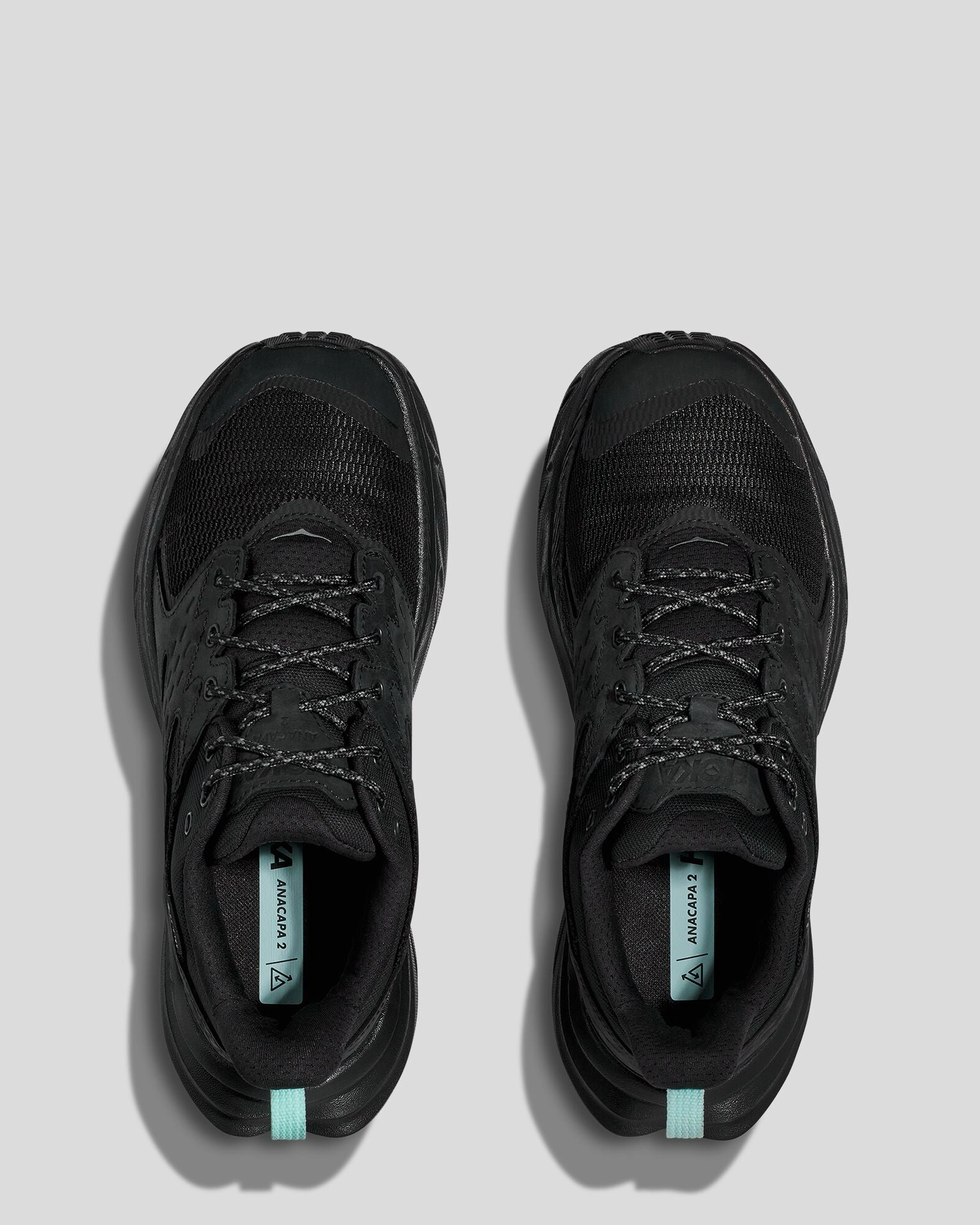 Women's Hoka Anacapa 2 Low GTX Hiking Shoes - Black Hiking Shoes Slip On