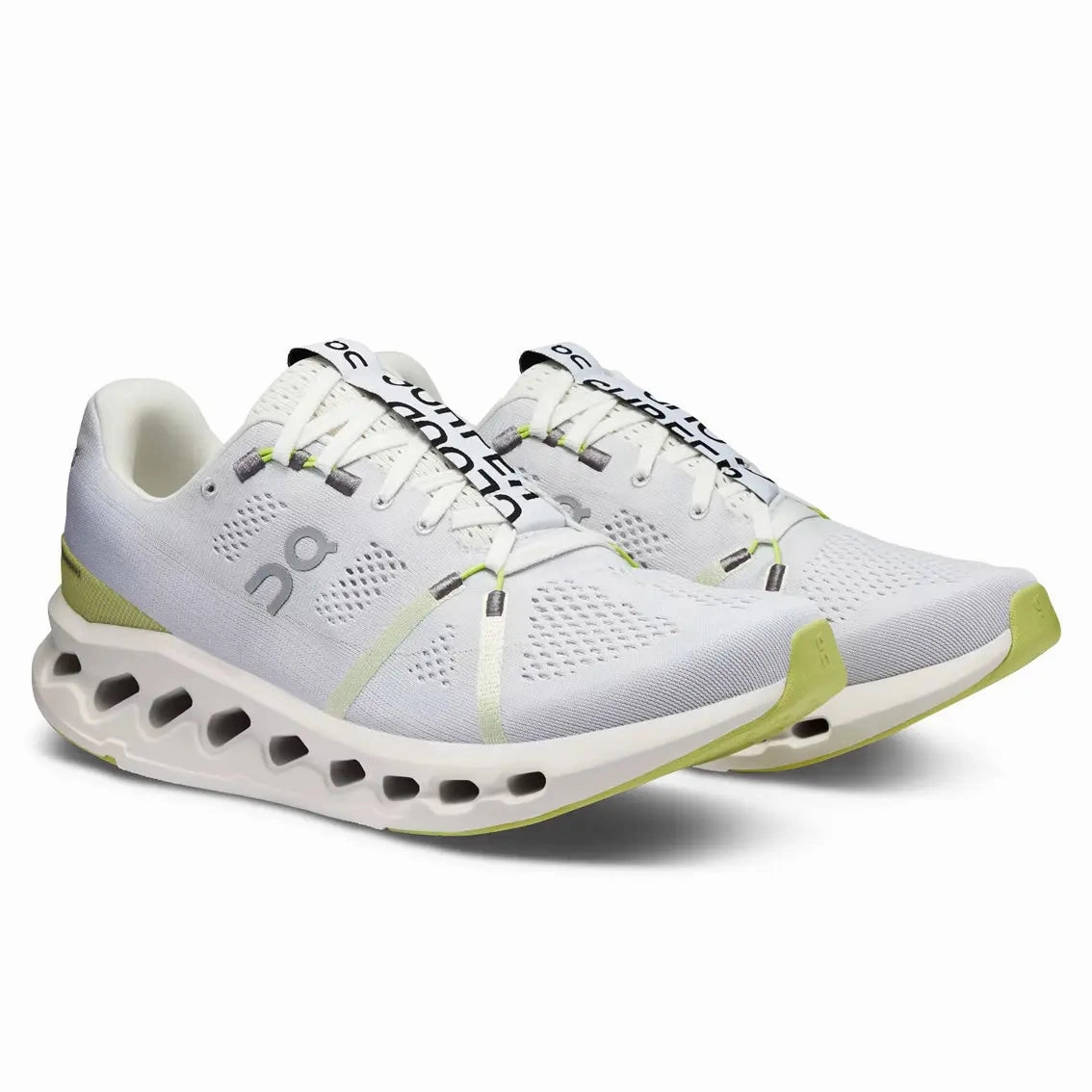 Mens On Running Cloudsurfer 7 - White / Sand Anthem 6 Running Shoe