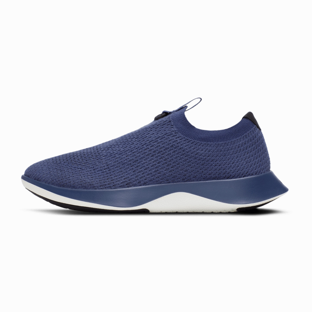 Trail Running Shoes On Road Allbirds Tree Dasher Relay -  Hazy Indigo (Blizzard Sole)