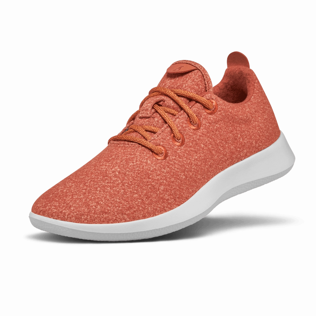Hey Dude Running Shoes Allbirds Wool Runners - Coral (Cream Sole)