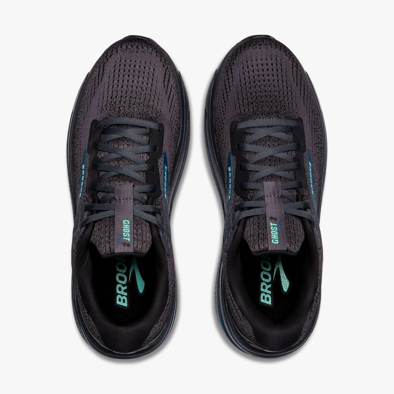 Men's Ghost Max 2 Running Shoes In Ebony/cockatoo/blue Sapphire Running Shoes Achilles Tendonitis