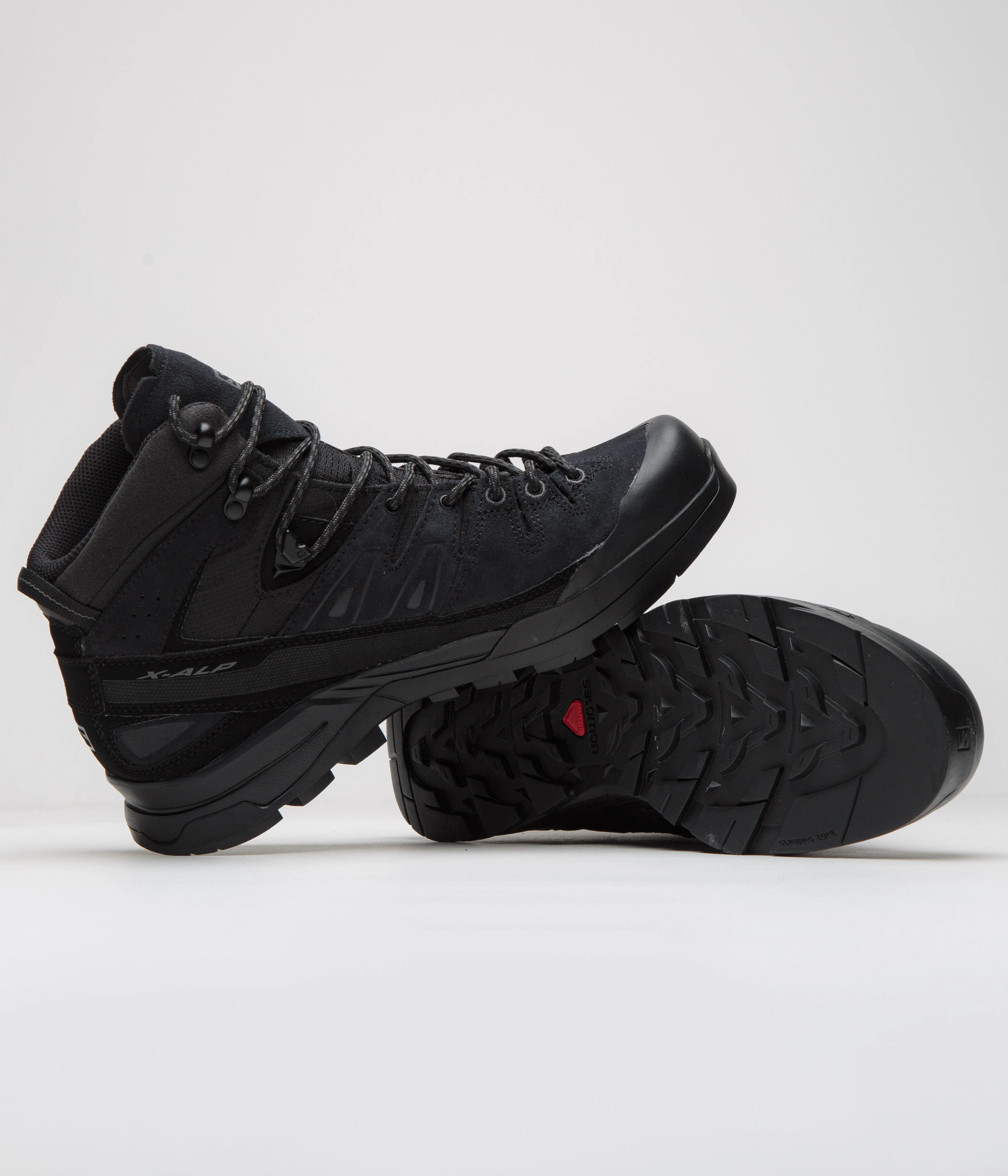Salomon X-ALP Mid LTR GTX Shoes - Black / Black / Asphalt Hiking Shoes Spikes