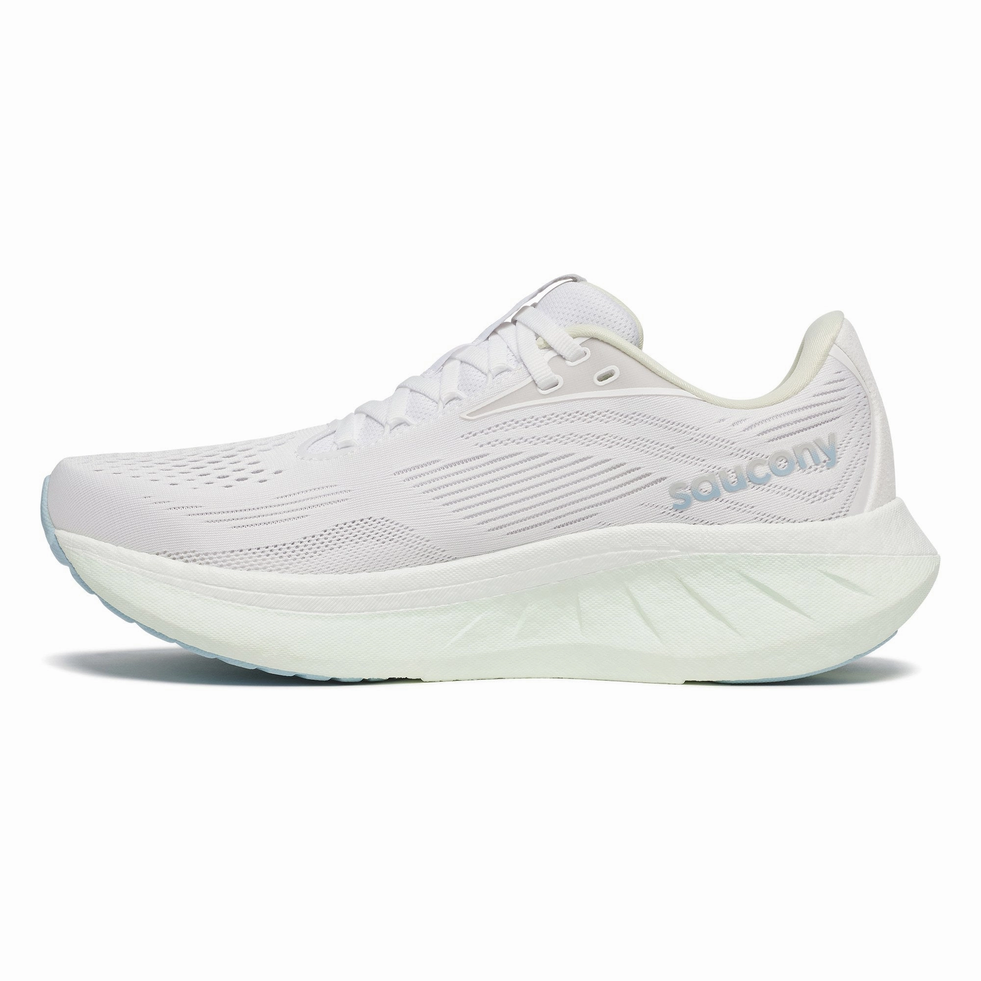 Saucony Ride 18 (White/Lettuce) - Women's Heavy Running Shoes