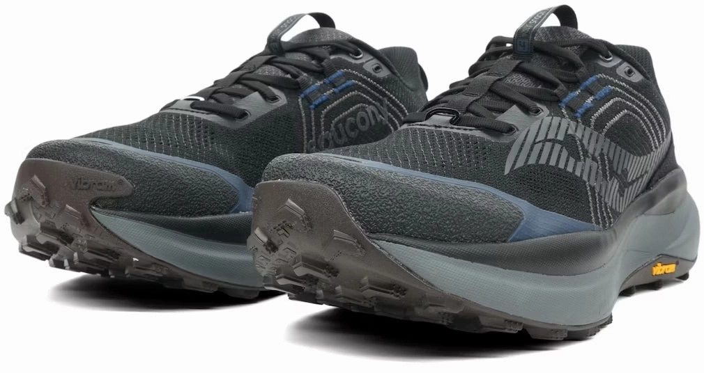 Saucony Xodus Ultra 4 Mens Trail Running Shoes - Black Ultra Marathon Trail Running Shoes