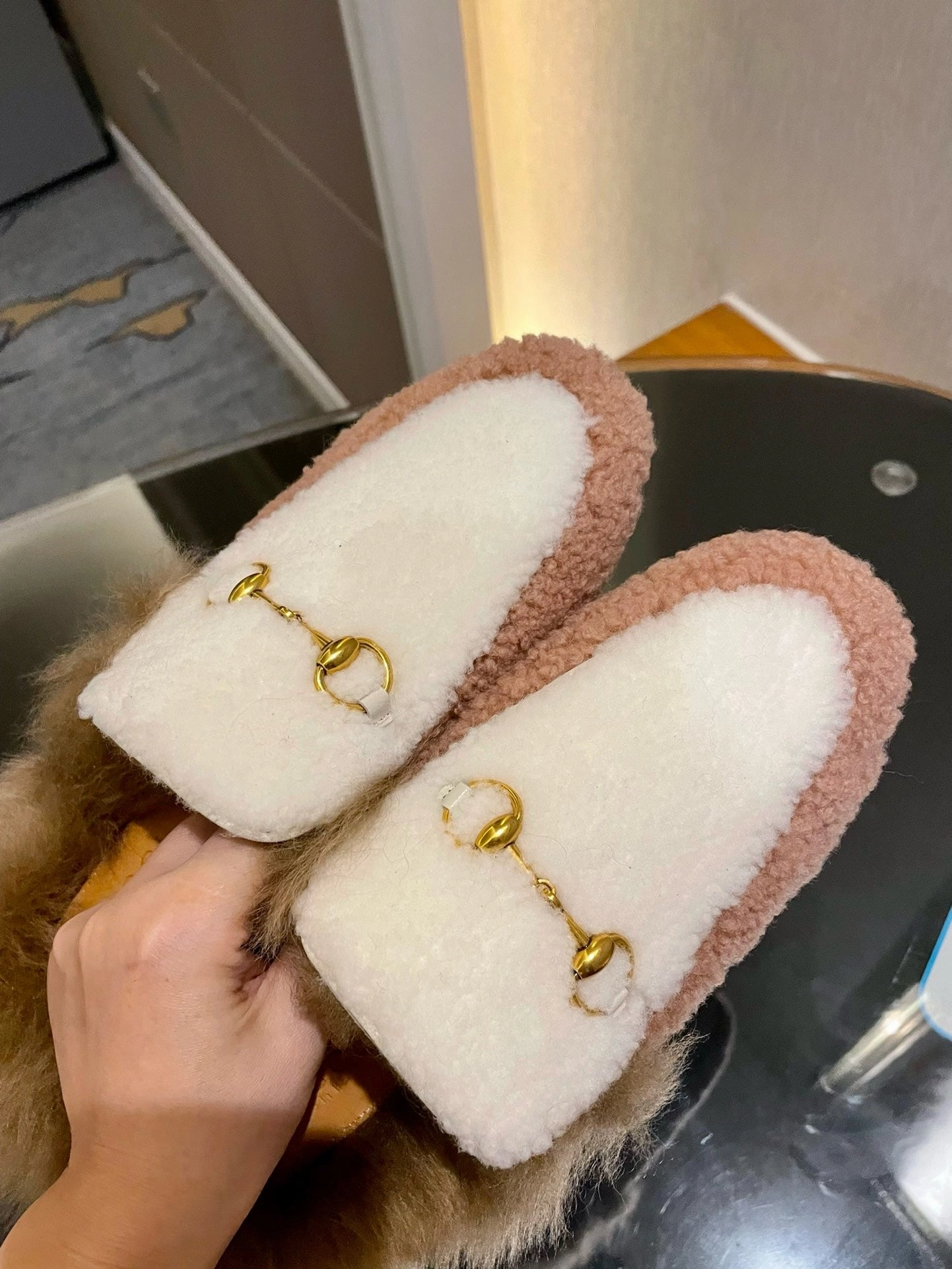 SE1290 GG Princetown Slipper / Size5-10 Rawhide Slippers