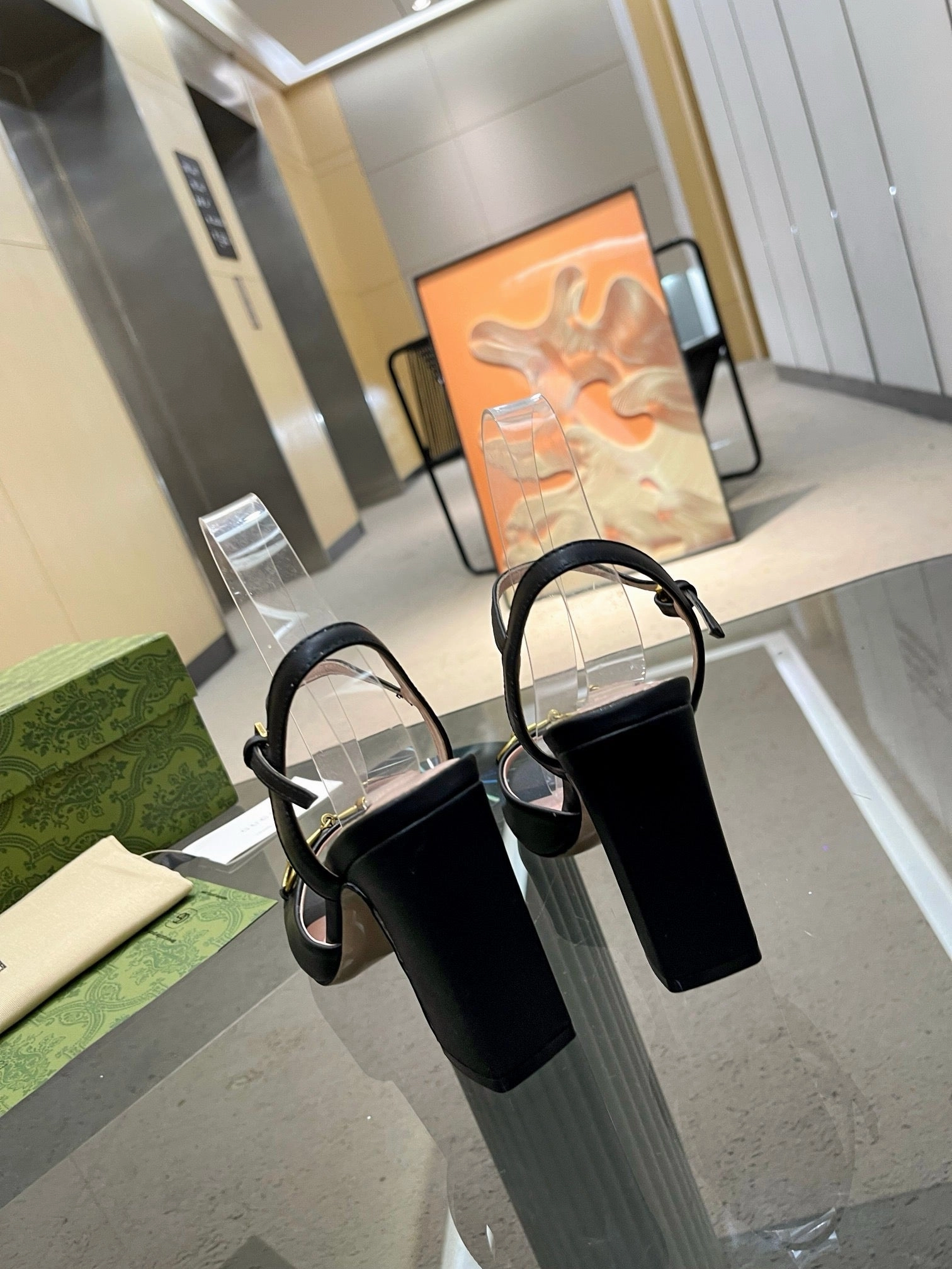 Bella Hadid Sandals Gigi Bday SE1339 Women's Horsebit mid-heel Sandal / Size5-11