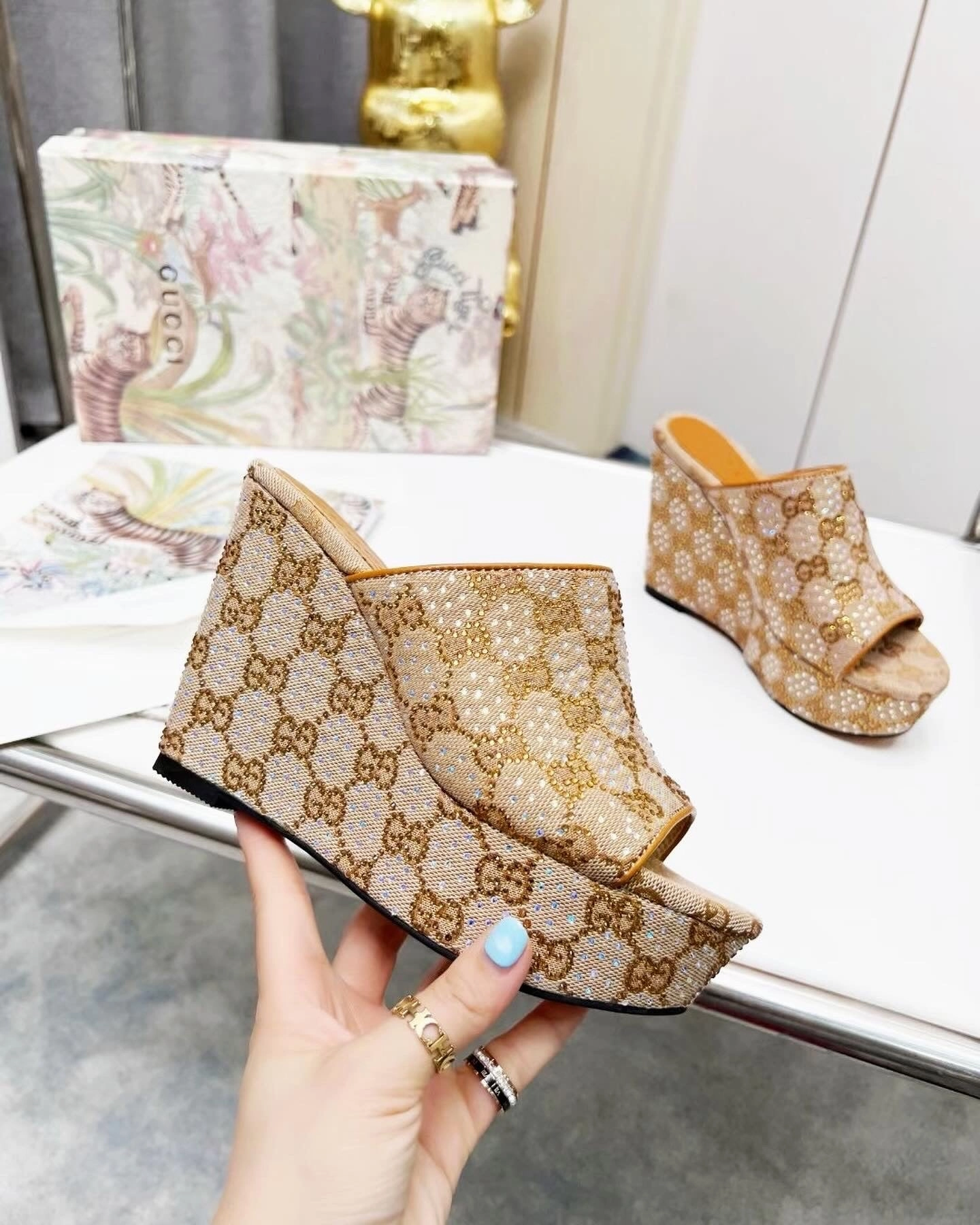 SE1359 Women's GG Slide Sandals / Size5-10 Sandals In Summer