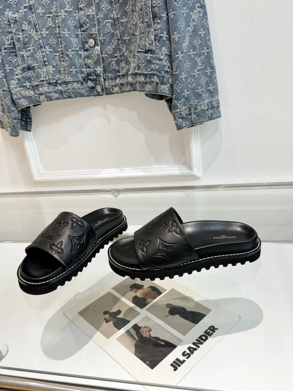 SE1477 LV Shore Flat Comfort Mule / Size5-11 Cute Slippers Near Me