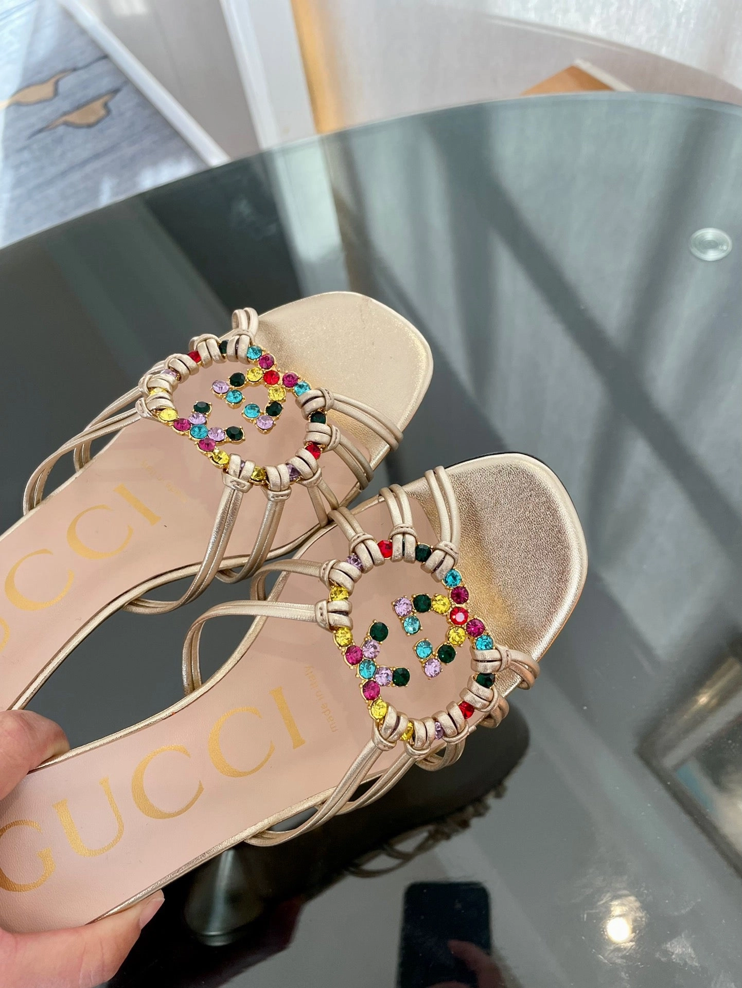 Edit Sandals SE994 GG Women's Slide Sandal with Interlocking G