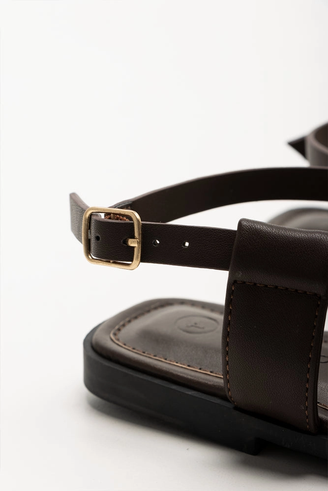 Toe Post Sandals Brown Tie Up Sandals