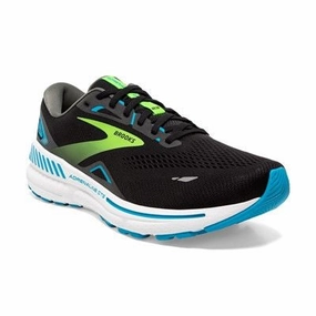 Brooks Men's Adrenaline GTS 23 Sneaker - Black/Hawaiian Ocean/Green Fresh Foam Arishi V4 Running Shoe