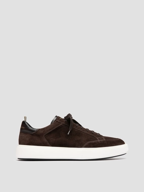 SEQUEL 002 - Brown Suede and Leather Sneakers Best Plantar Fasciitis