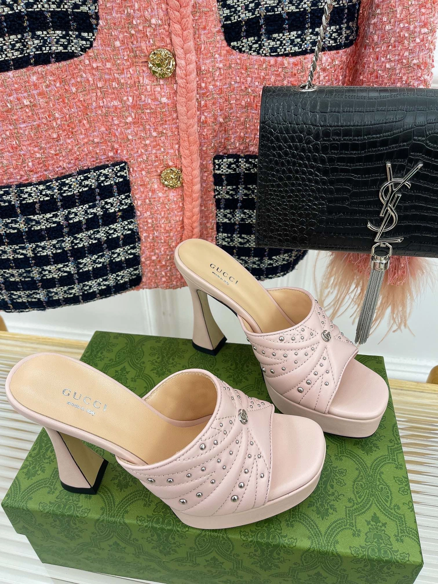 Sandals Montego Bay Reviews SE1052 GG Women's Heeled Slide Sandal / Size5-10