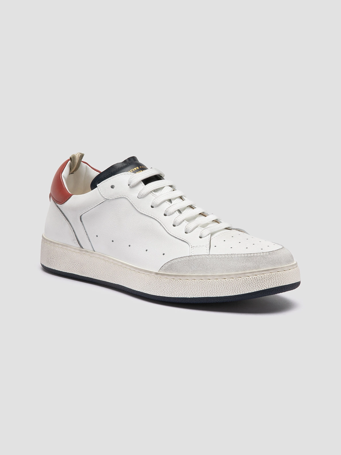 THE ANSWER 001 - White Leather and Suede Sneakers Hiking Shoes For Women