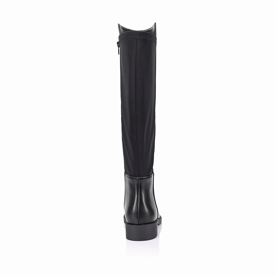 Fit Knee High Boots Gala Flat Knee High Boots - Black