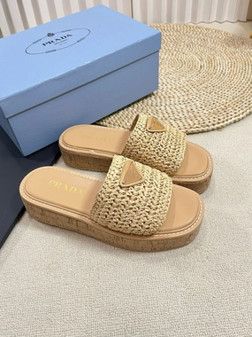 Eberjey Slippers SE1342 PD Crochet Flatform Slides / Size5-10