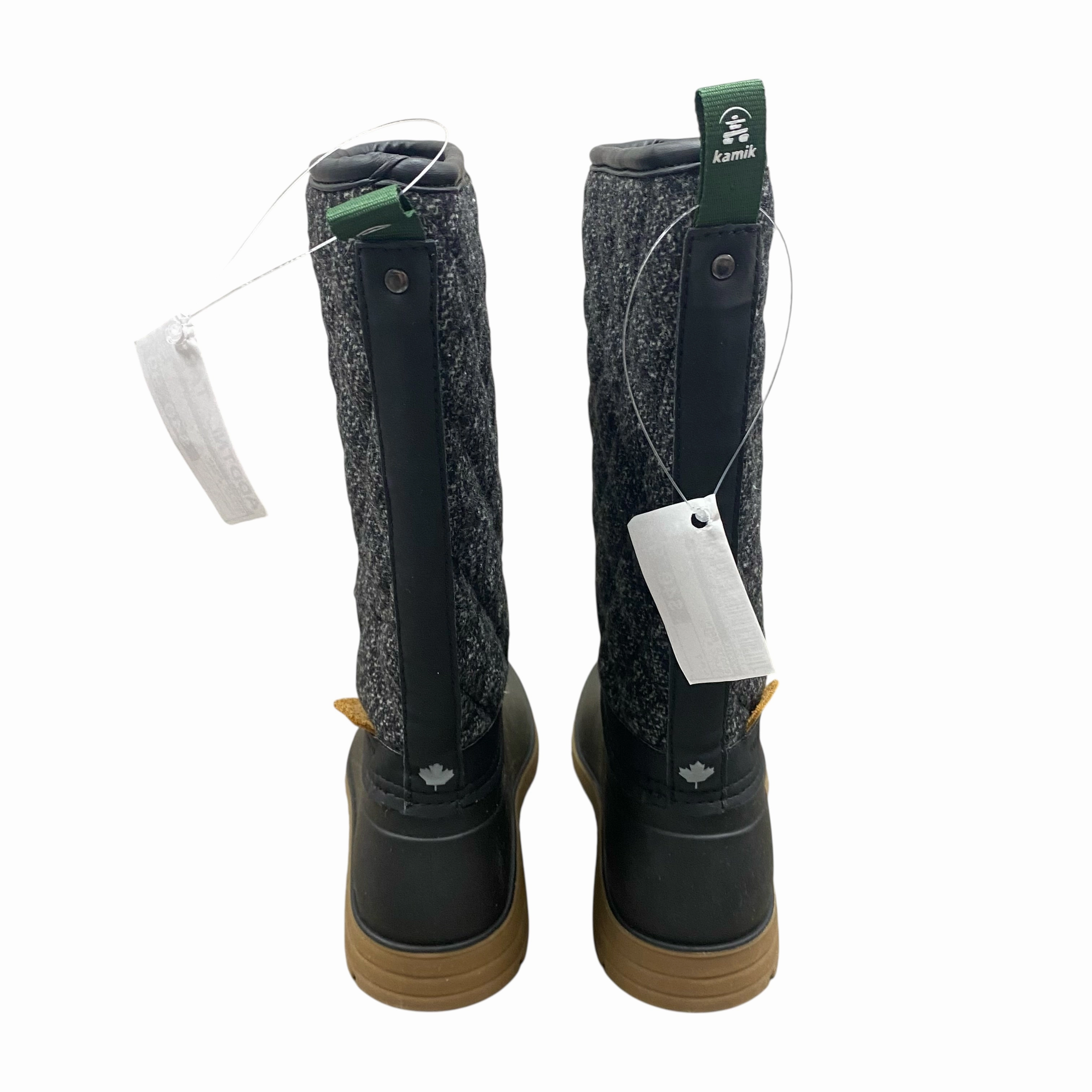 Dinosaur Rain Boots Light Up Boots Rain By Kamik In Black & Grey, Size:7