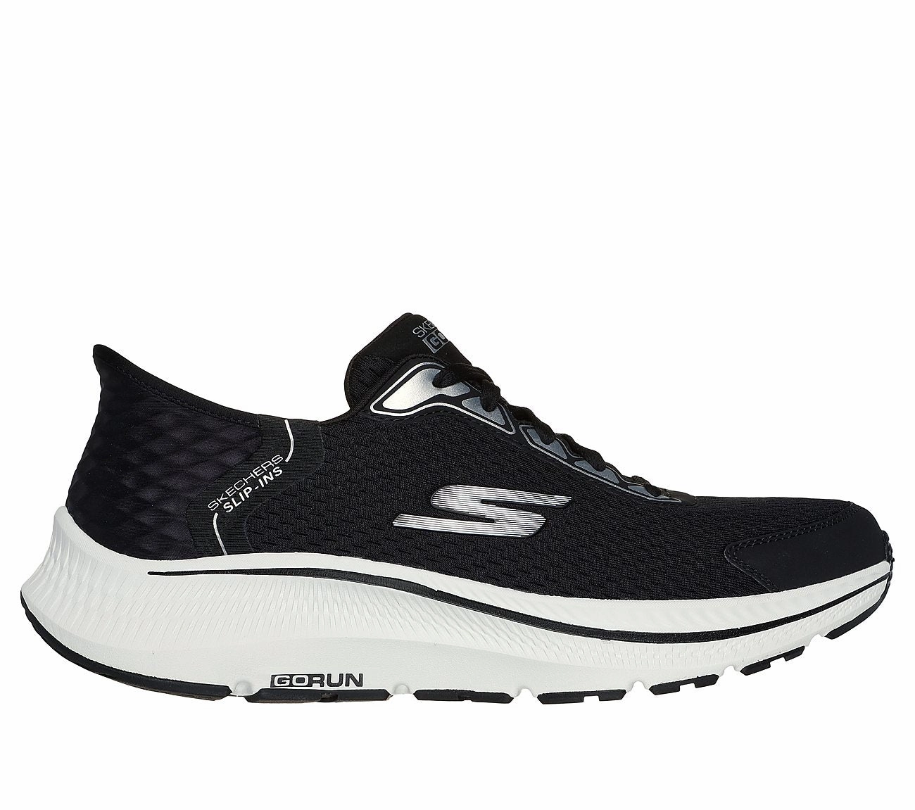 SLIP-INS: GO RUN CONSISTENT - EMPOWERED - BLACK WHITE Ankle Support