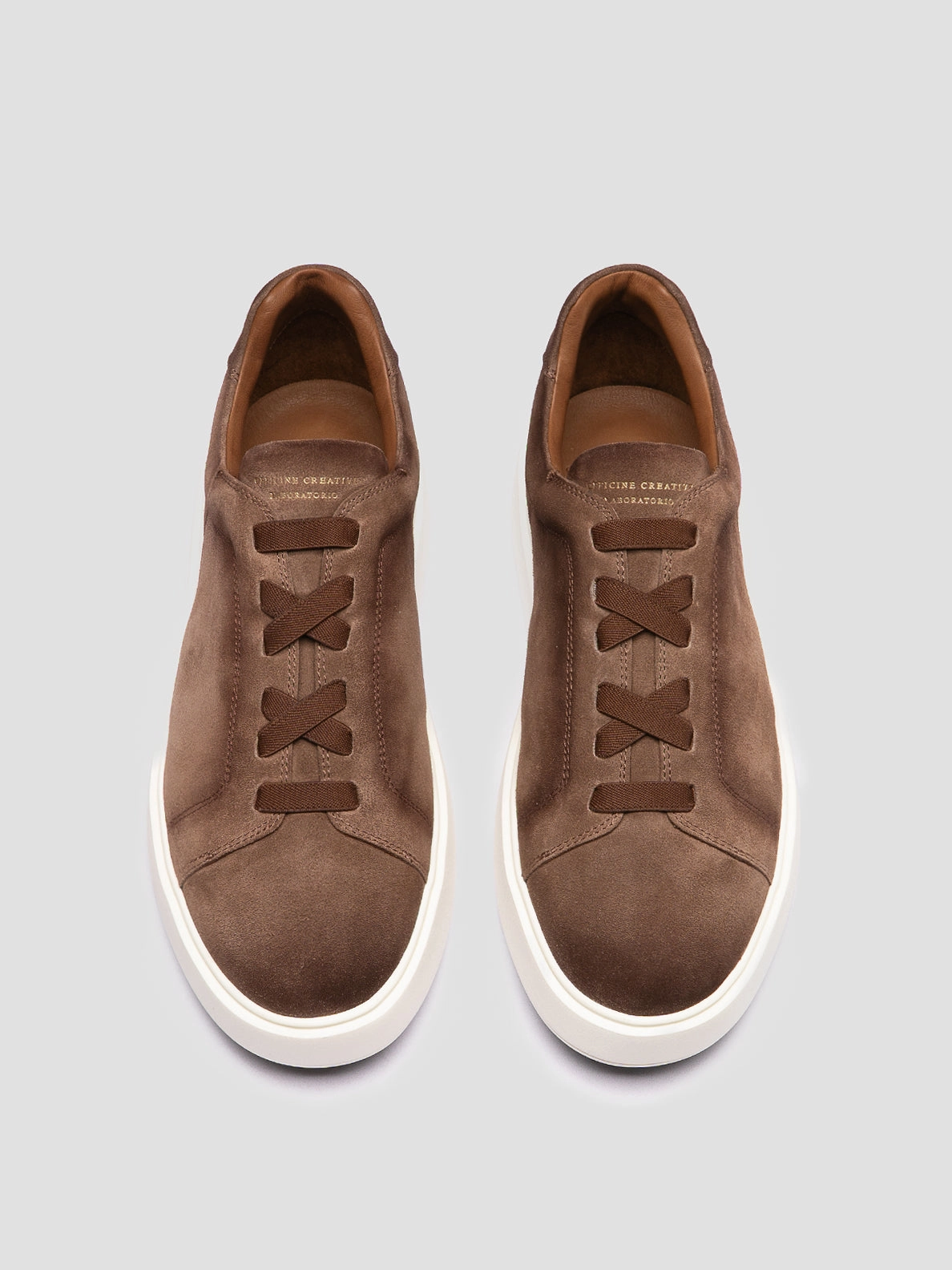Hiking Shoes With Wide Toe Box SLOUCH 001 - Brown Suede Sneakers