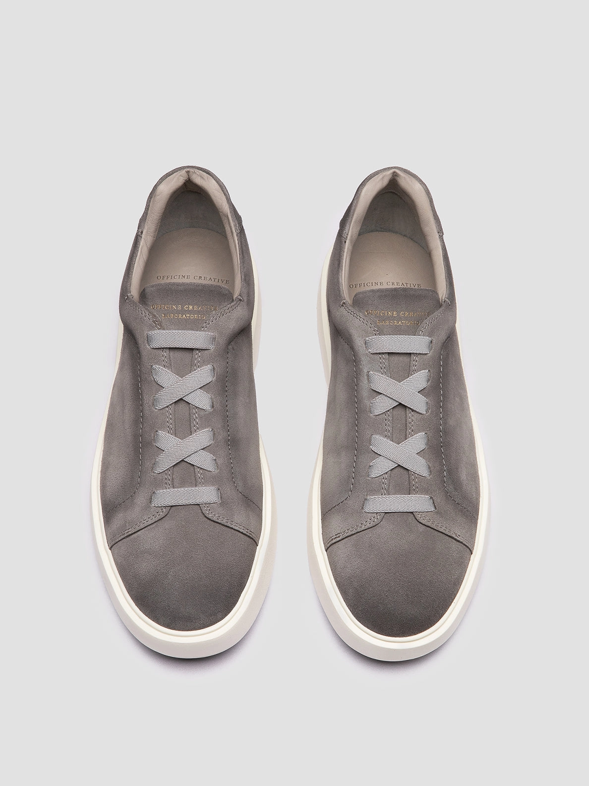 Shop Shoes Sale SLOUCH 001 - Grey Suede Sneakers