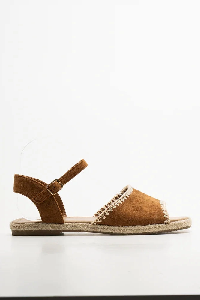 Heel Strappy Sandals Espadrille Sandals Natural
