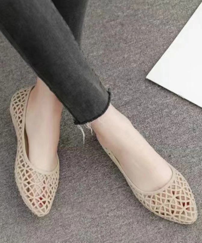 Burgundy Sandals Soft Purple Hollow Out Beach Water Sandals JJ045