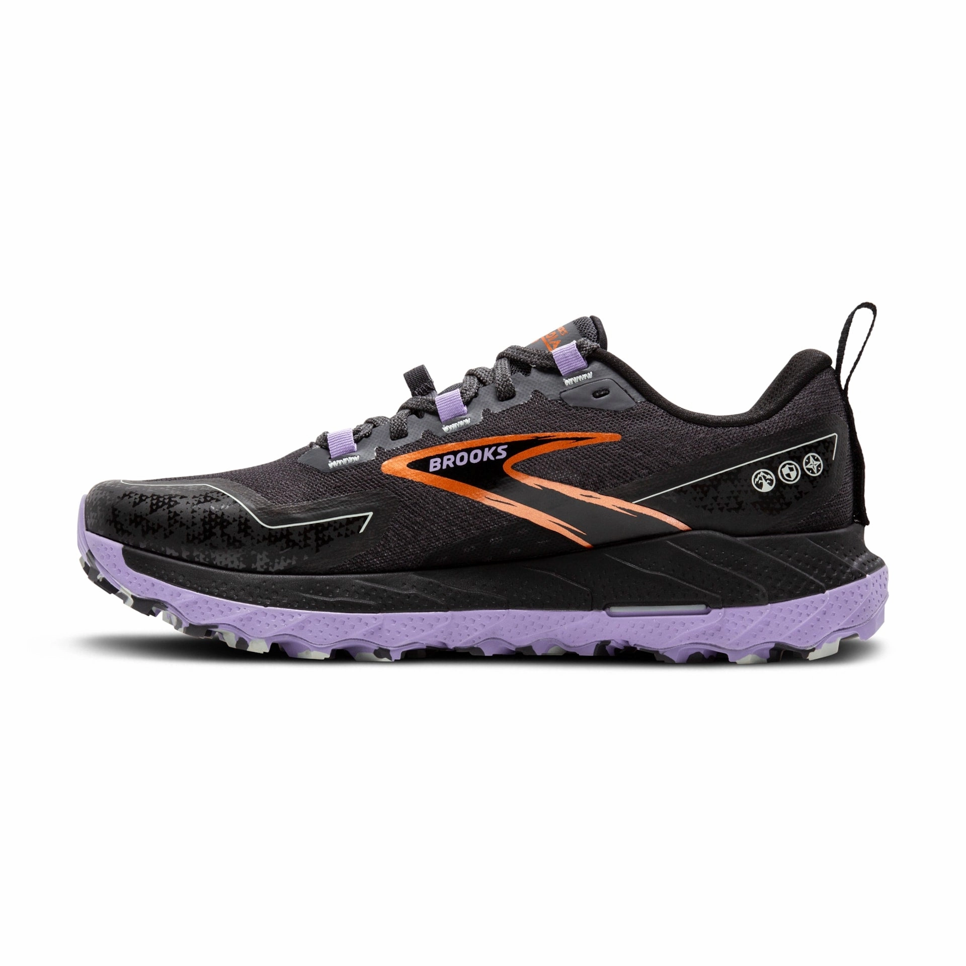 Best Mountain Shoes Brooks Womens Cascadia 18- Ebony/Sweet Lavender/Copper (1204161B048)