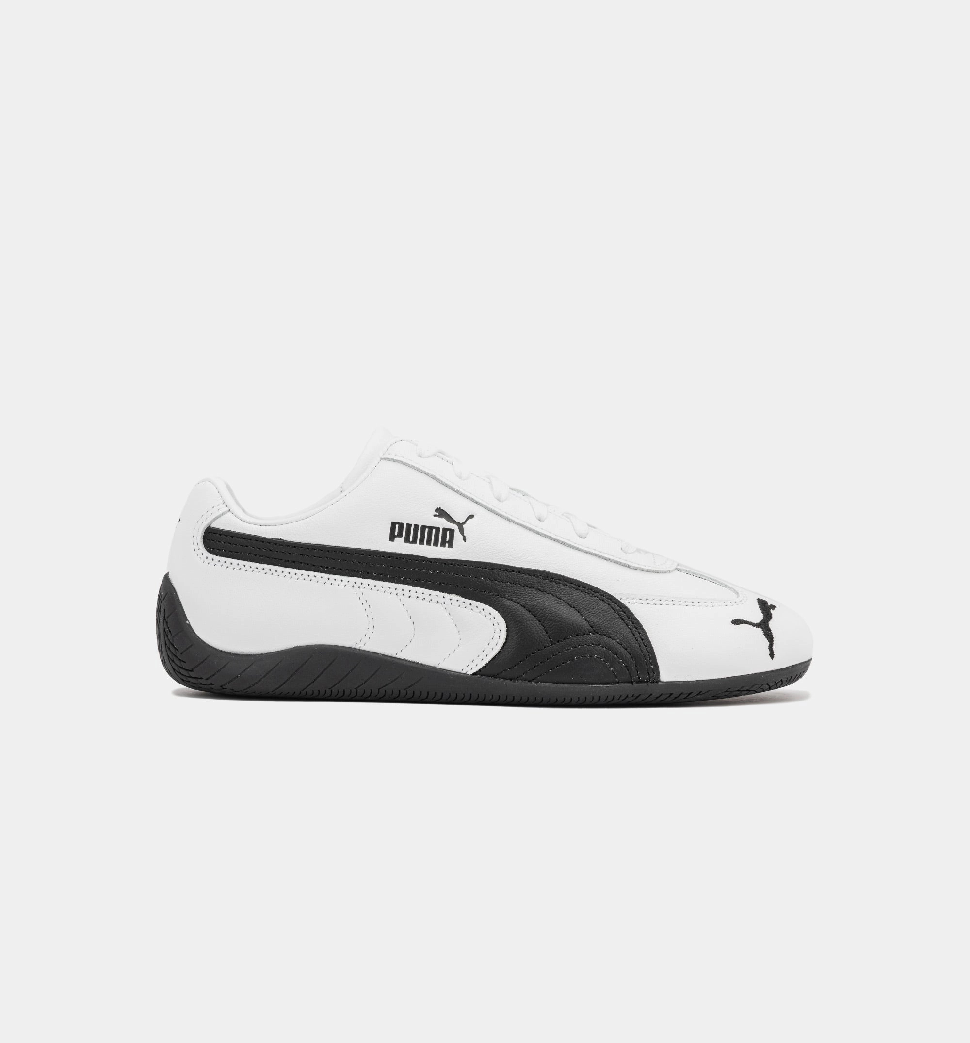 Speedcat Leather Mens Lifestyle Shoe - Black/White Pumas Melo Shoes