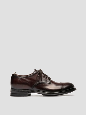 ADMIRAL 008 - Burgundy Leather Derby Shoes Do Podiatrist Recommend Shoes