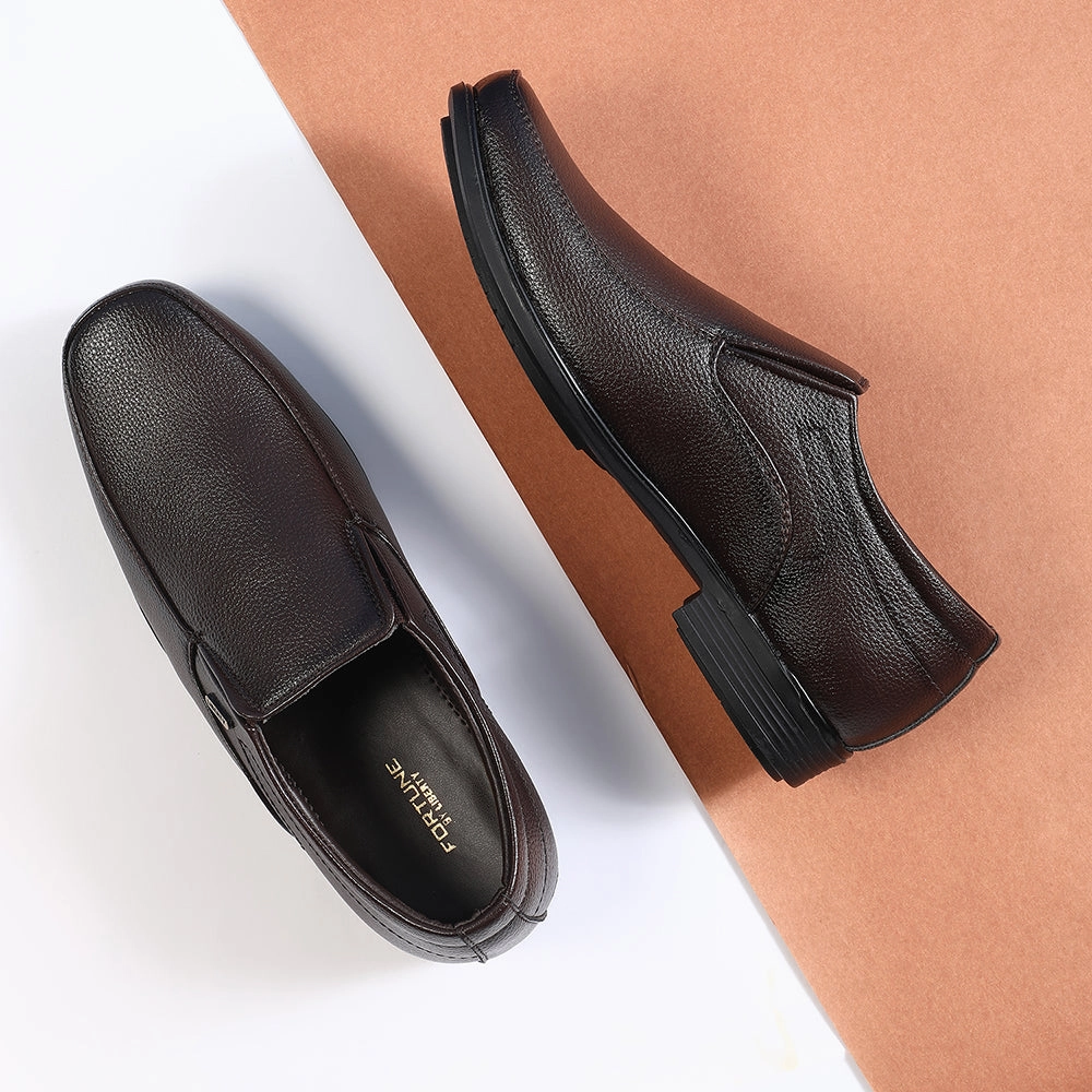 Fortune Brown Formal Non Lacing Moccasin For Men H202-02 By Liberty Hurt My Feet