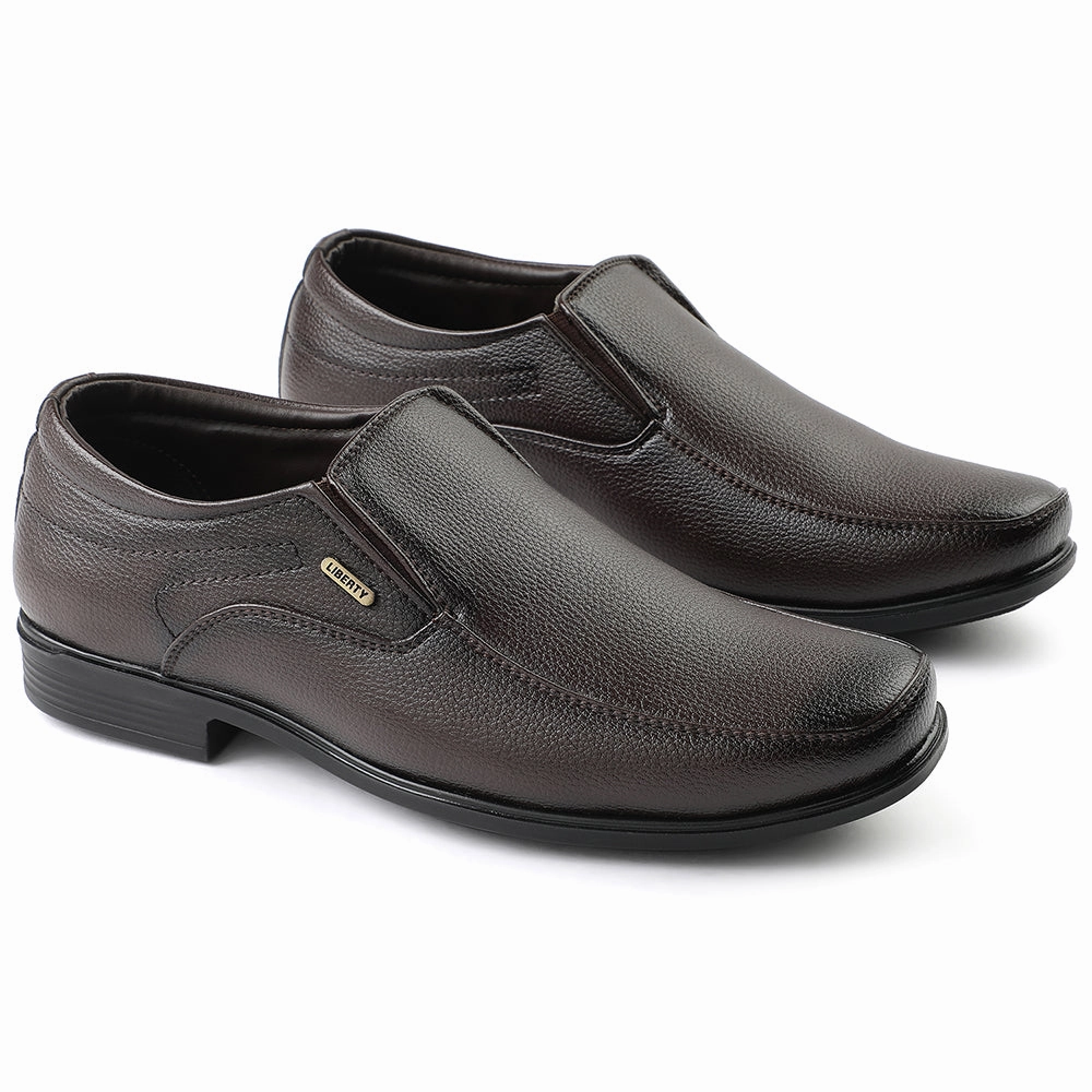 Fortune Brown Formal Non Lacing Moccasin For Men H202-02 By Liberty Shoes In Tupelo Ms