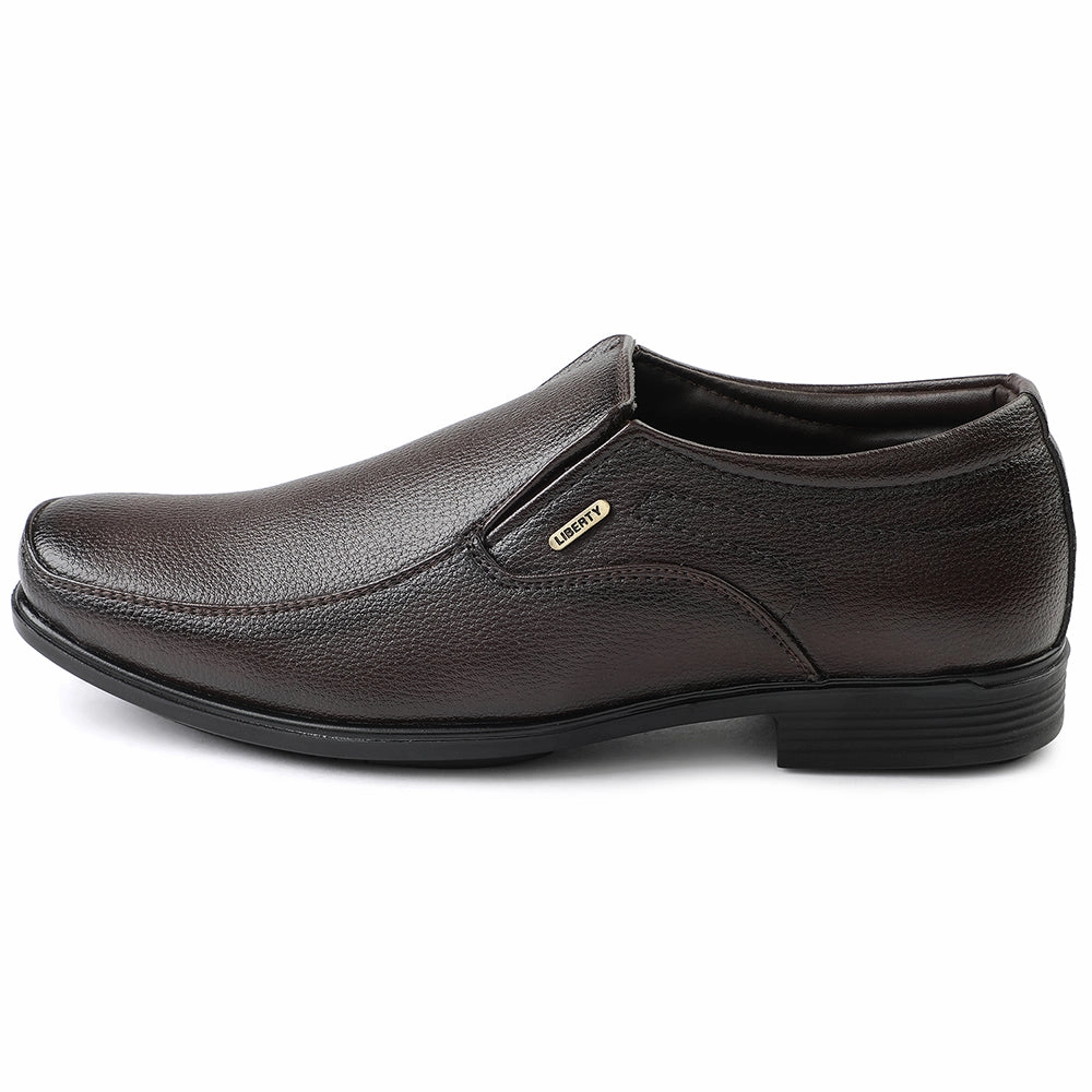 Fortune Brown Formal Non Lacing Moccasin For Men H202-02 By Liberty Falling Apart