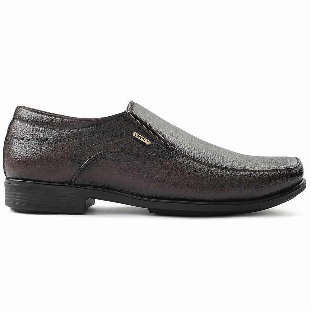 Mumbai Fortune Brown Formal Non Lacing Moccasin For Men H202-02 By Liberty