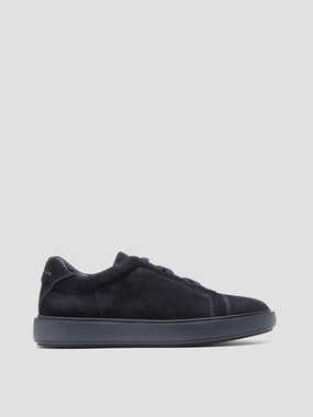 Shoes For Clearance SLOUCH 001 - Navy Suede Sneakers