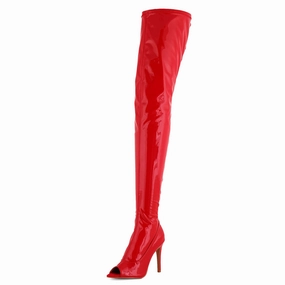Gemstone Knee High Boots Ariana Rouge - Talons stilettos - Personnalisable