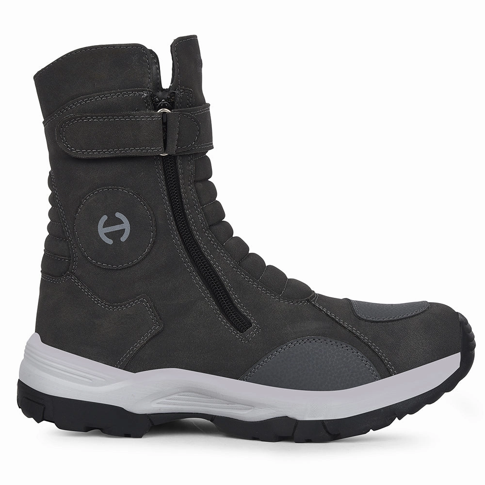 Healers Dark Grey Sports Trekking & Hiking Boot For Men PENGONGG-E By Liberty Eyushijia Hiking Shoes