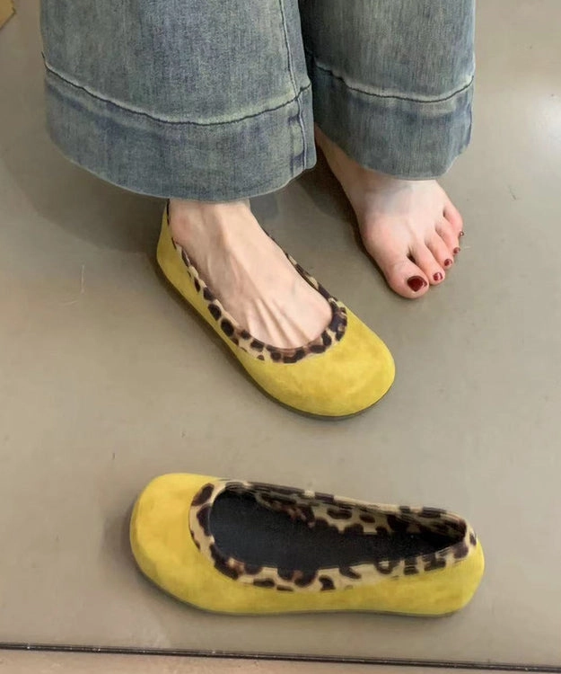 Sneakers Stylish Black Leopard Women Splicing Flat Feet Shoes WT036