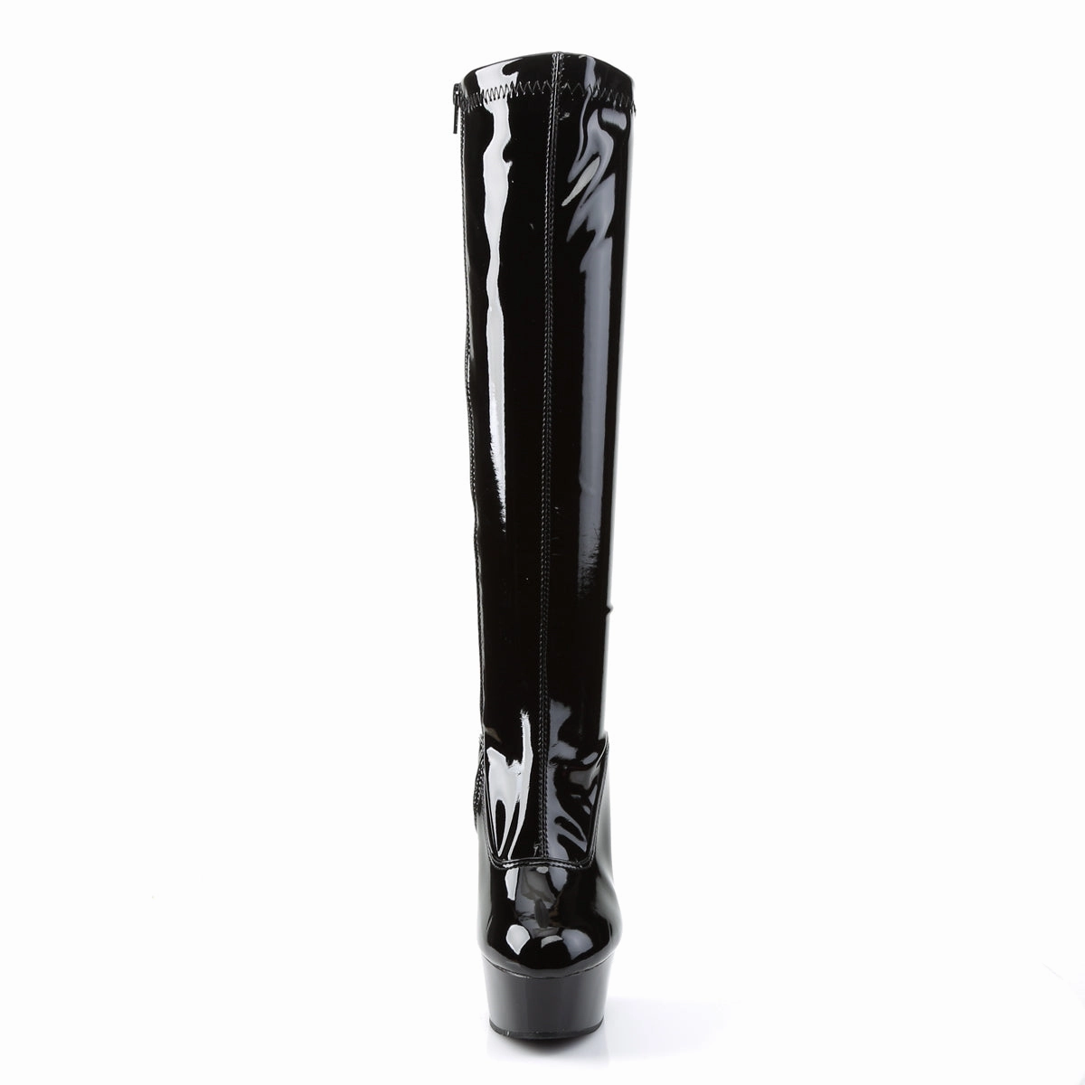 Delight-2000 Leather Wedge Knee High Boots
