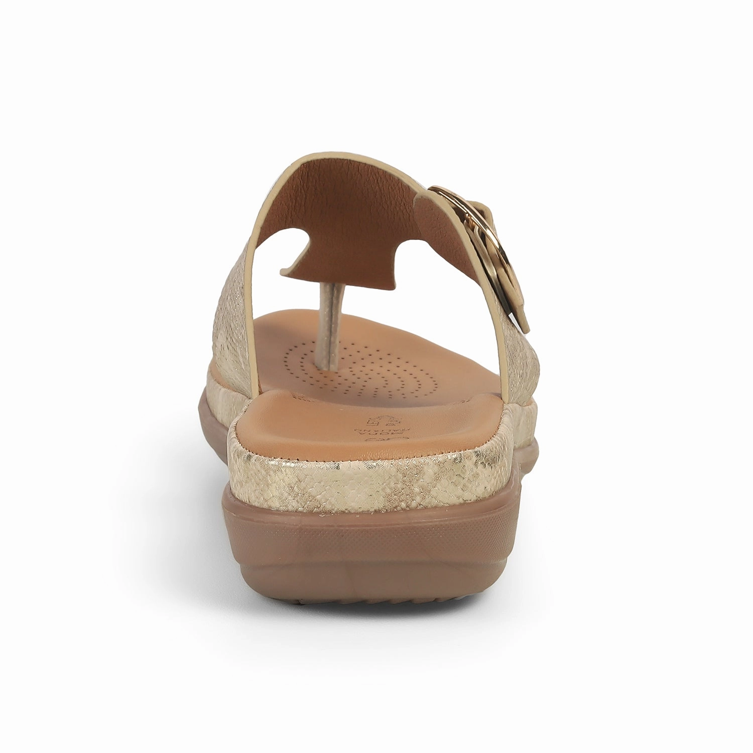 Tresmode Espoo Gold Women's Casual Platform Flats Sandals Bahamian