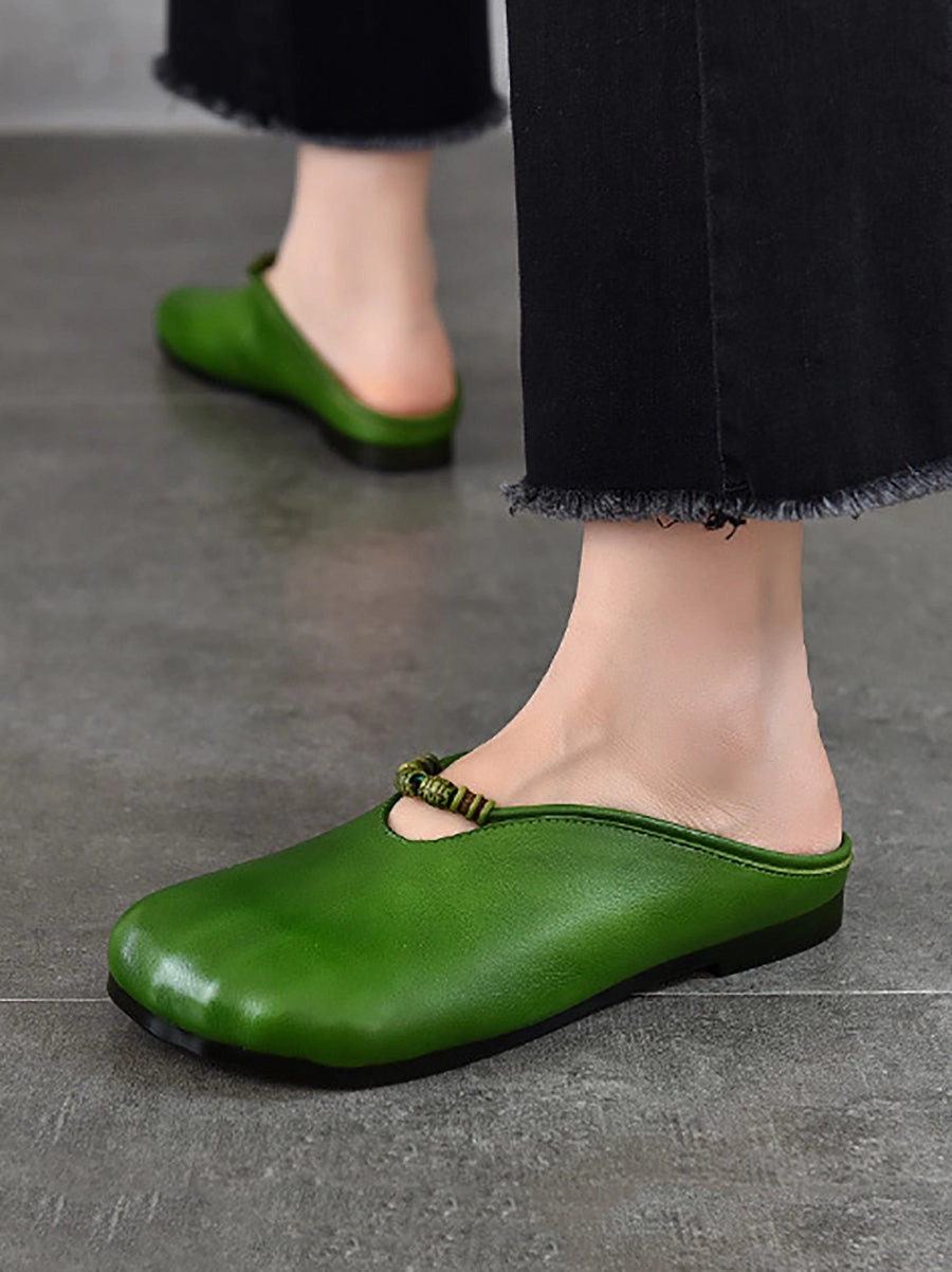 Best Shoes For Gym Workouts Summer Vintage Leather Soft Sandals Women