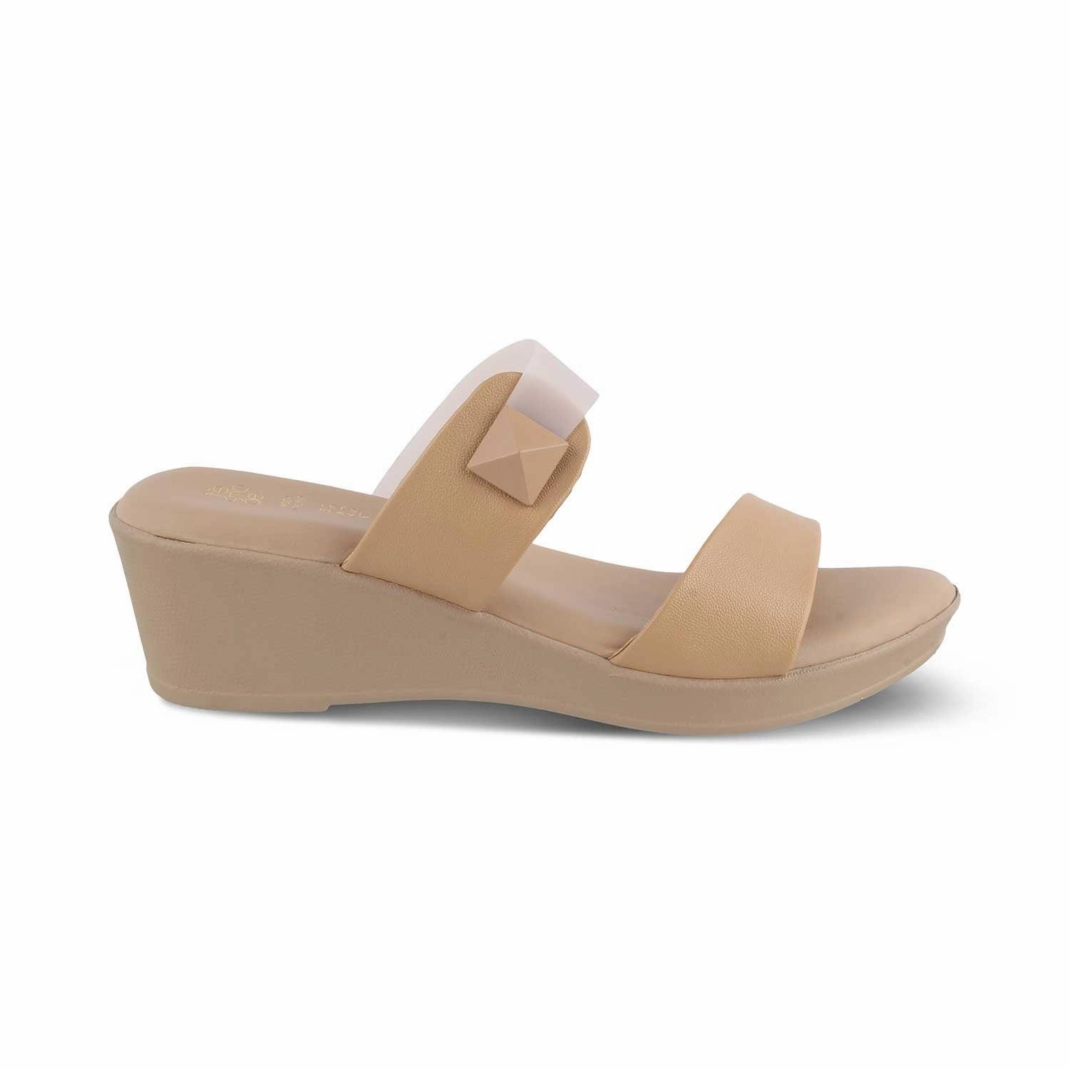 Antigua Pictures The Vios Camel Women's Dress Wedge Sandals Tresmode
