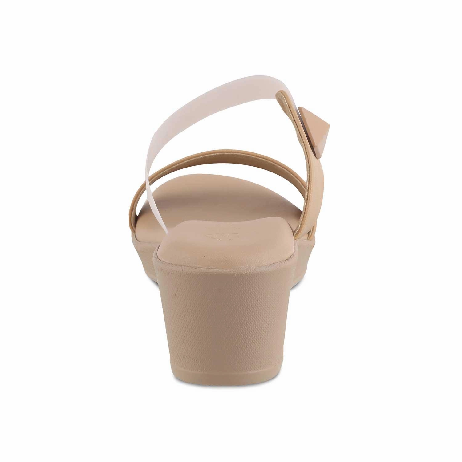 The Vios Camel Women's Dress Wedge Sandals Tresmode Easy Spirit Extra Wide Sandals