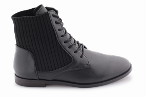 Allora Flurry Leather Boots Combat