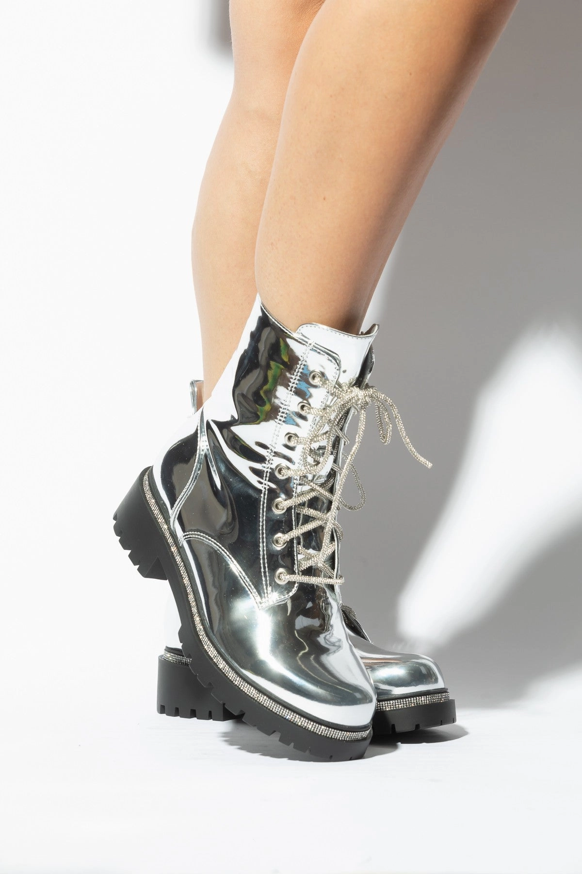 SET BACK Silver Canadian Combat Boots Mk2