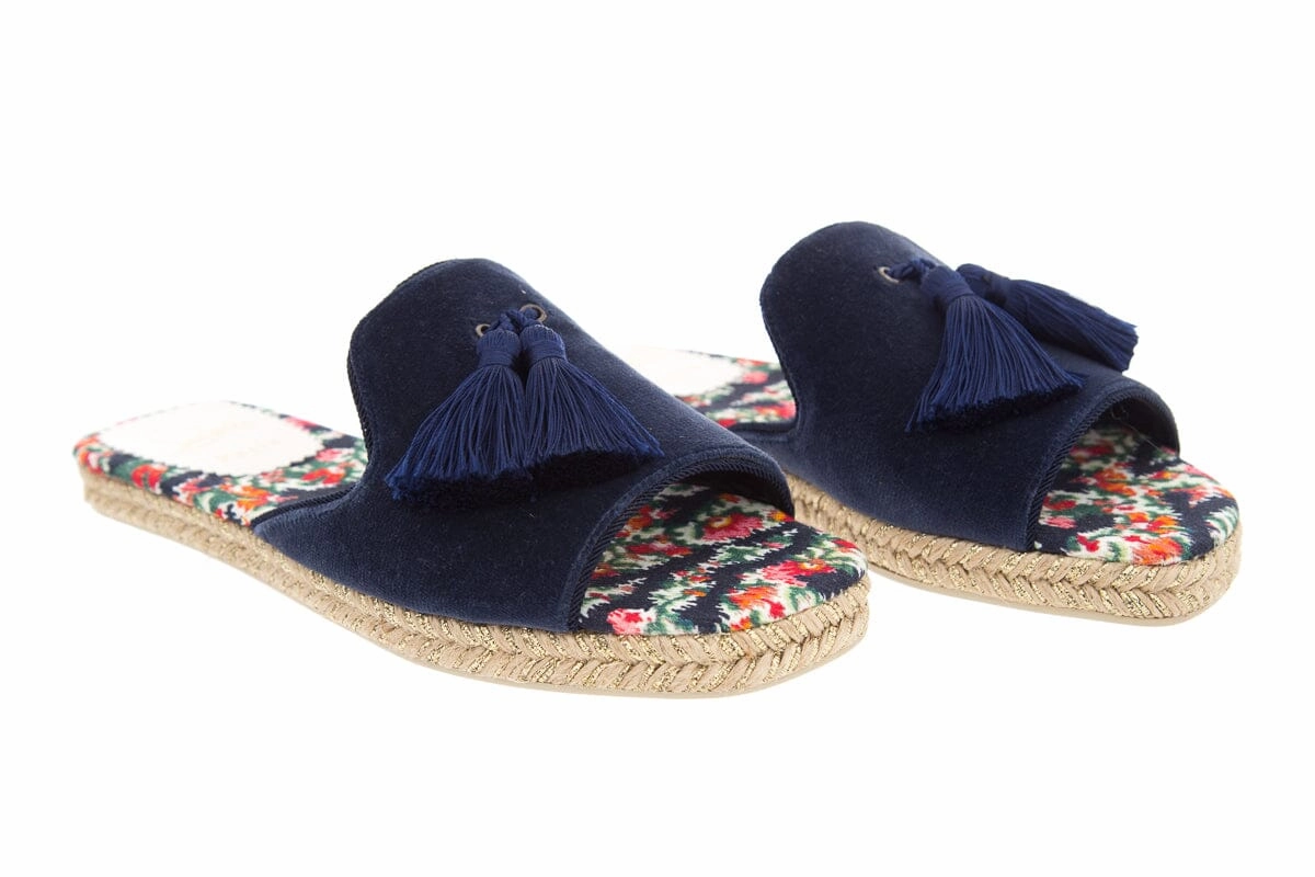 Christian Louboutin Navy Slides SZ 39 Kuromi House Slippers